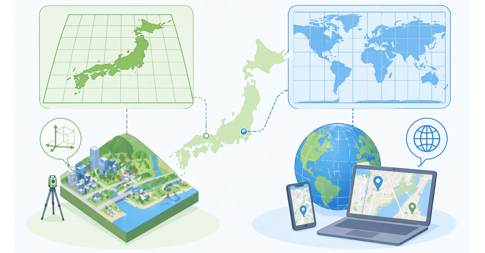 GIS】座標を理解する（第3回）：日本のGISで使う投影法 ― 平面直角座標