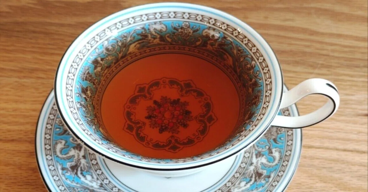 紅茶が最も美しく見える。ウェッジウッド【フロレンティーンターコイズ