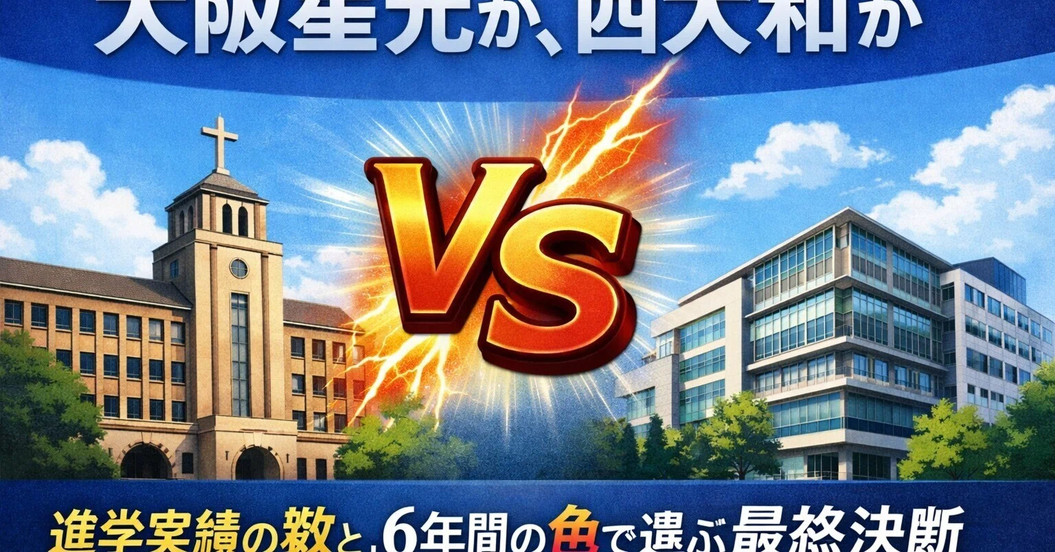 大阪星光学院か、西大和学園か。進学実績の「数」と、6年間の「色」で