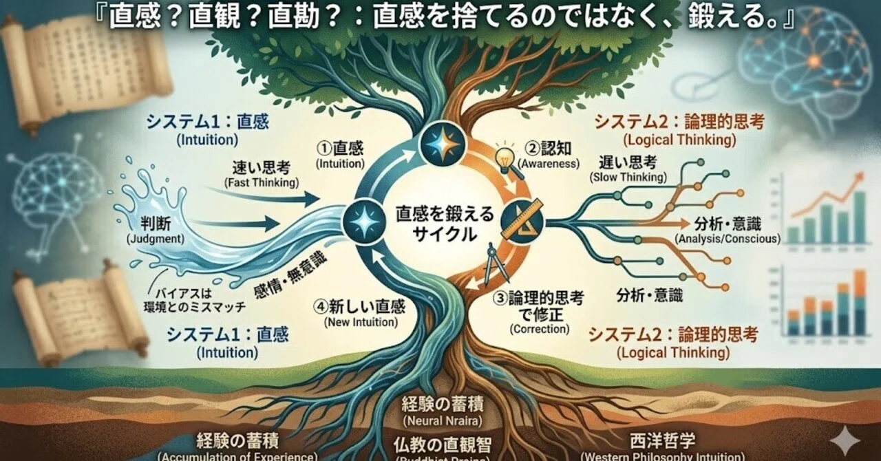 直感？直観？直勘？直感は論理的思考より劣ってるのかを考察してみた 