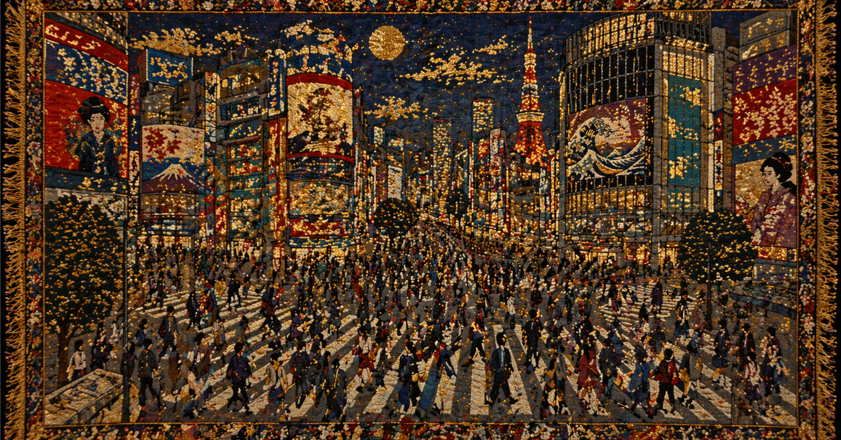 画像生成AIで世界の都市をゴブラン織り風に描く方法｜田中勇道│AI愛好家