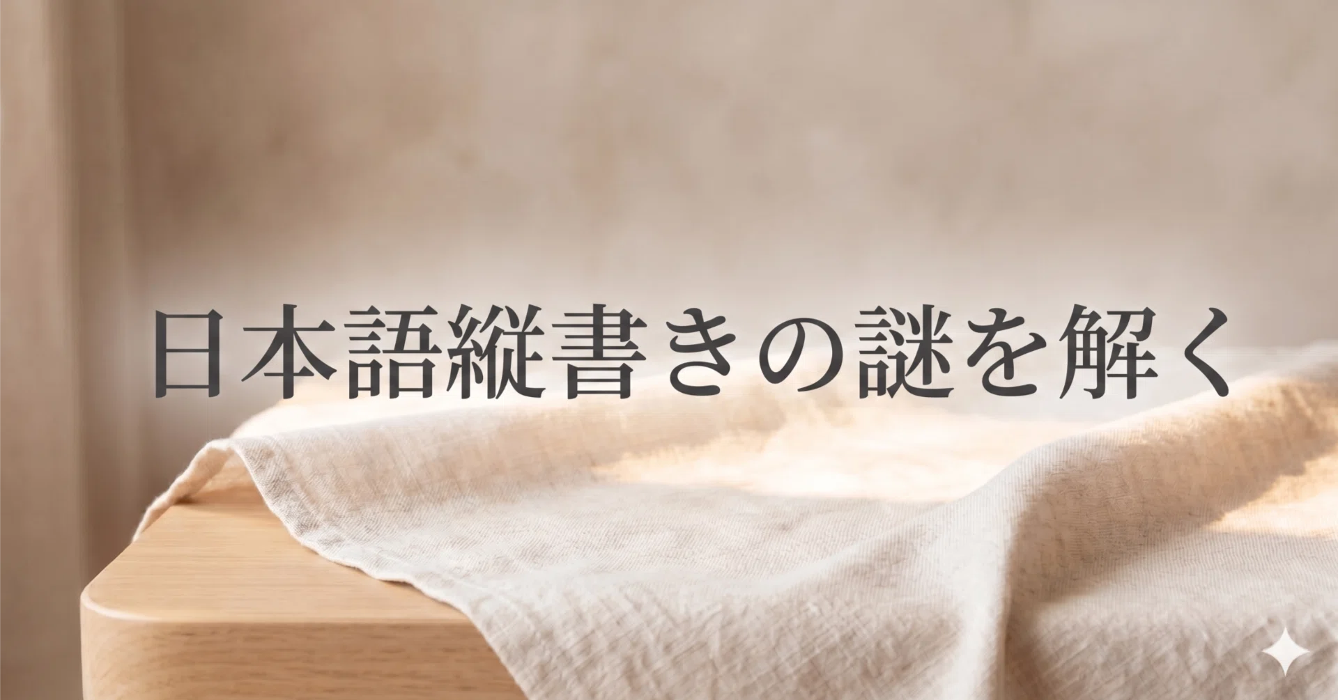 Solving the Mystery of Japanese Vertical Writing｜行政書士こやま事務所