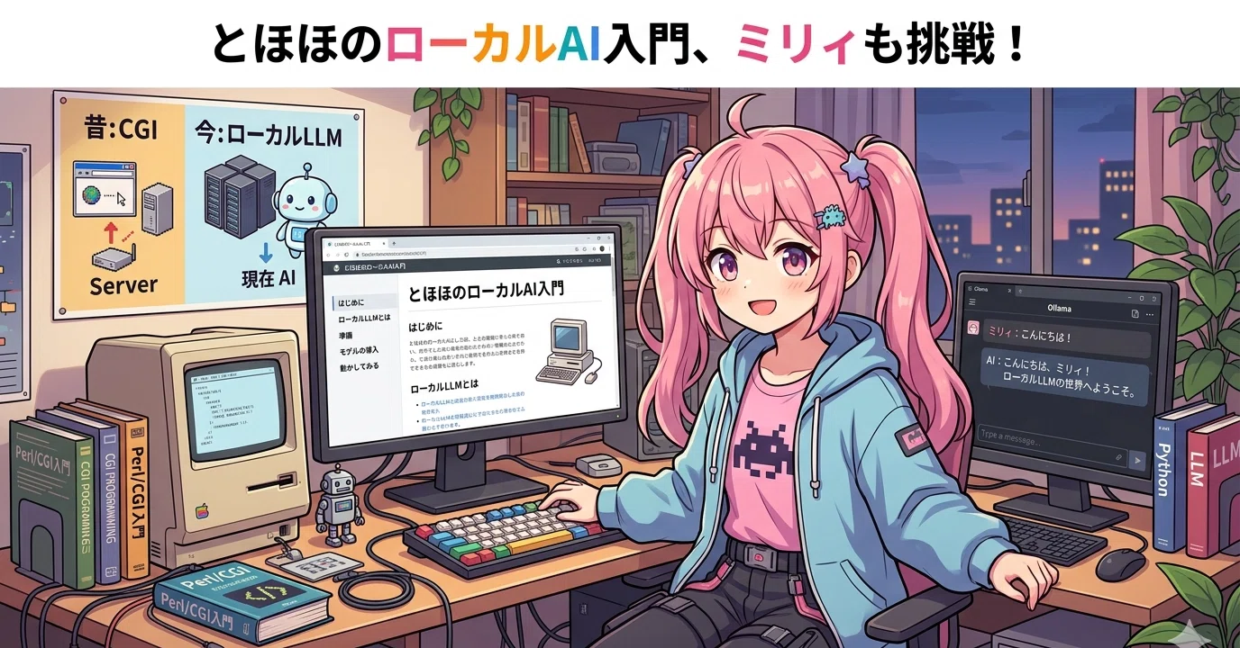 とほほのローカルAI入門 ローカルLLM学ぶのにAIパートナー界隈でも参考