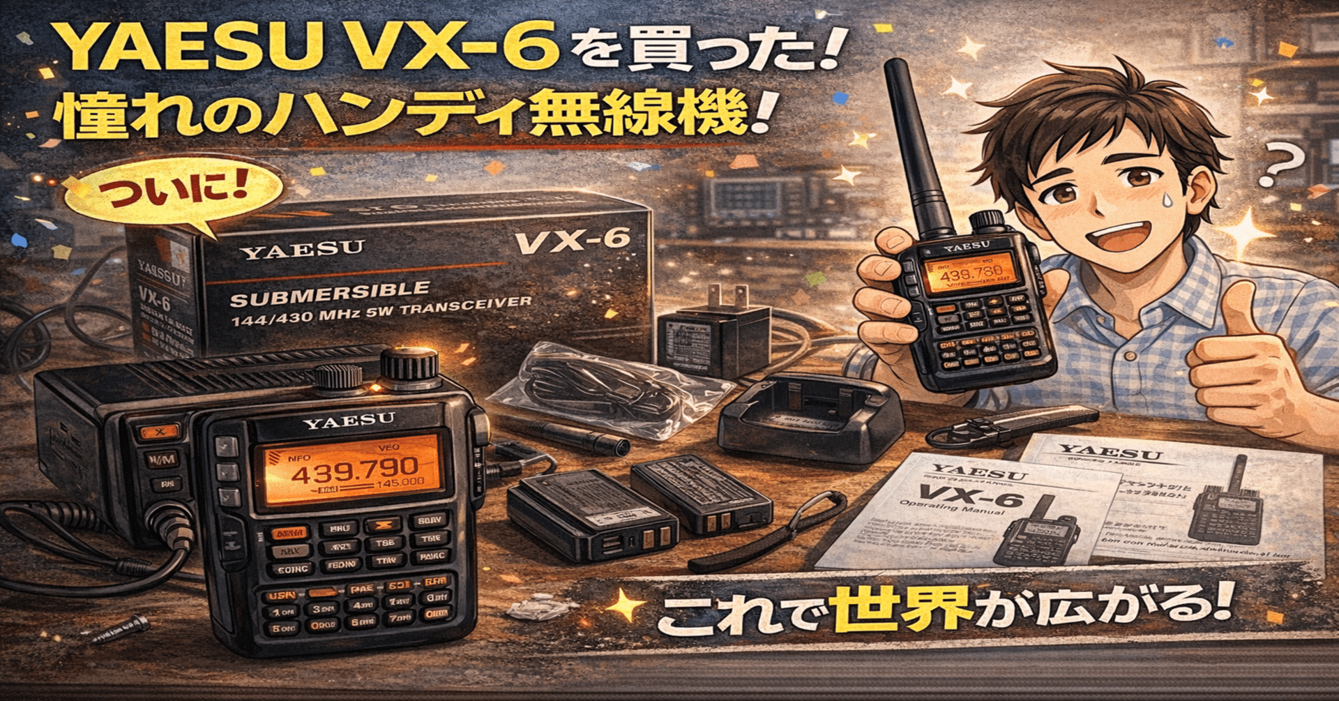 インドア派ハムのひとりごと(21)VX6買いました(3)｜のんびりしたい