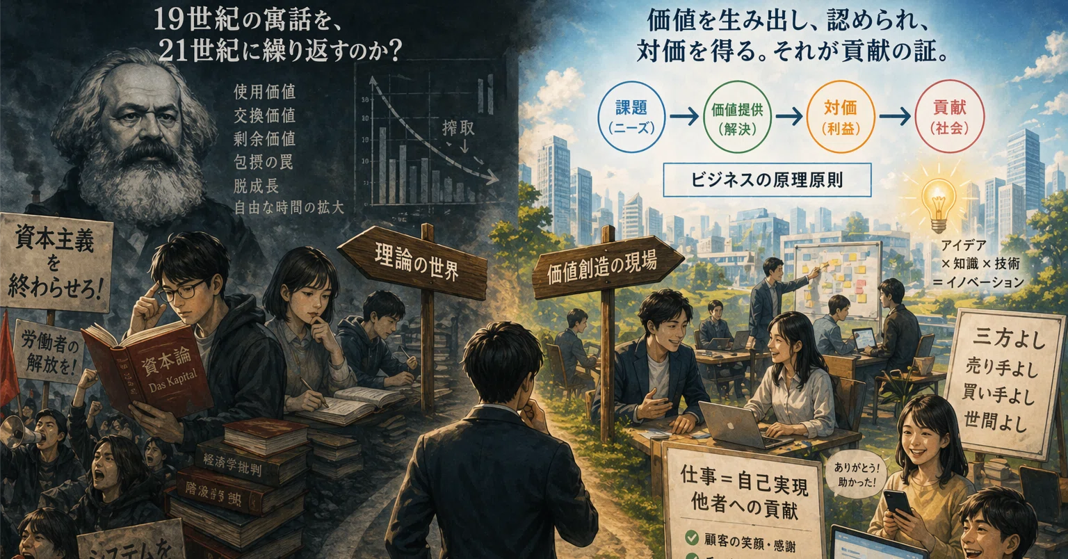現代マルクス思想は「19世紀の焼き直し」？ビジネスの観点から真の社会