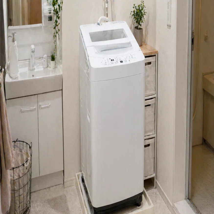 ハイセンスの洗濯機 HW-K55Lは一人暮らしに向いてる？狭い部屋にも置き 