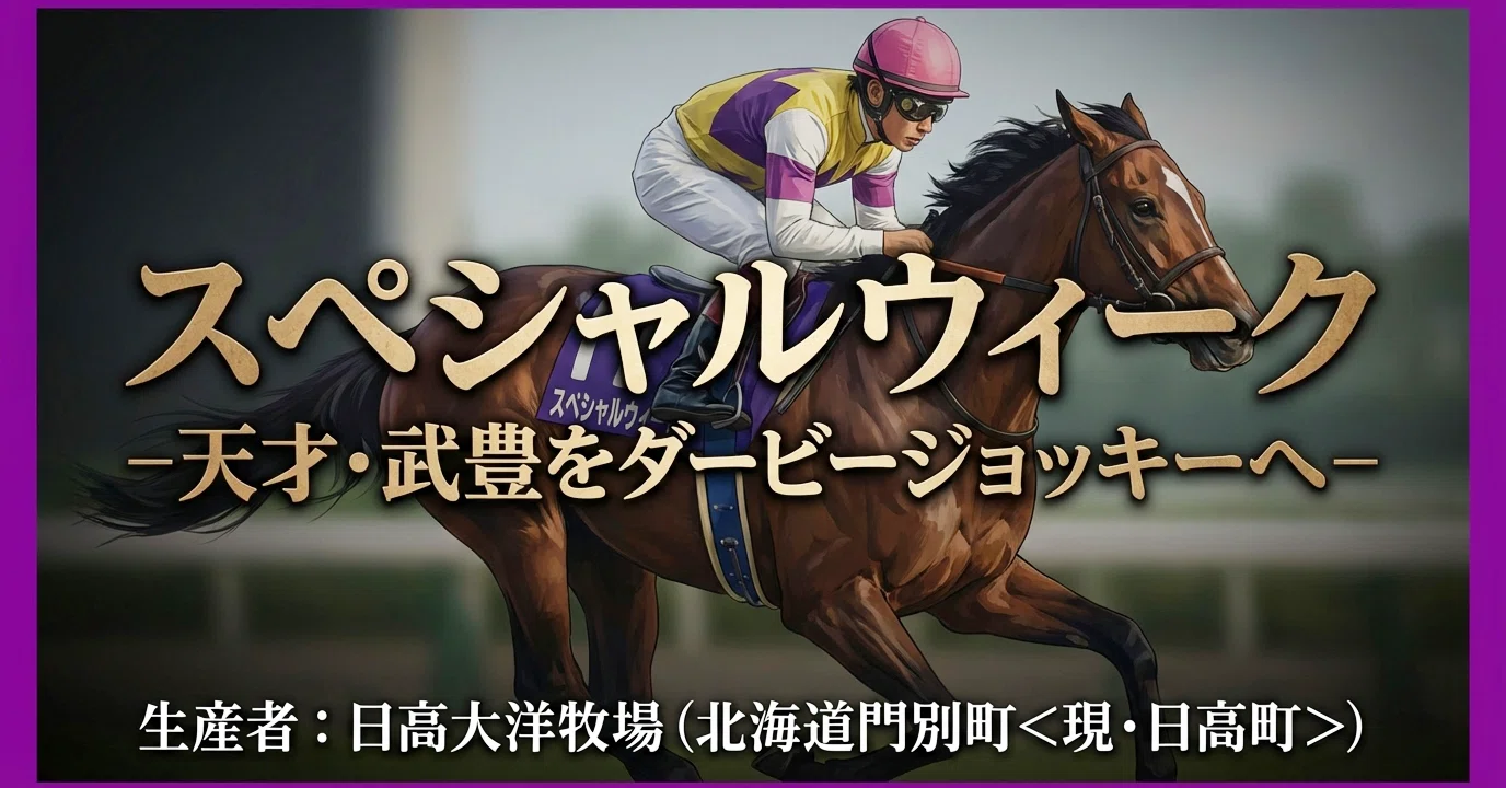 スペシャルウィーク - 天才・武豊をダービージョッキーへ｜ハサミおじさん