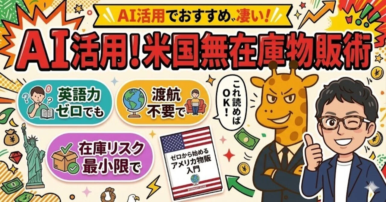 2026年版】アメリカ仕入れ物販で月10万円は本当に稼げる？｜きりんさん