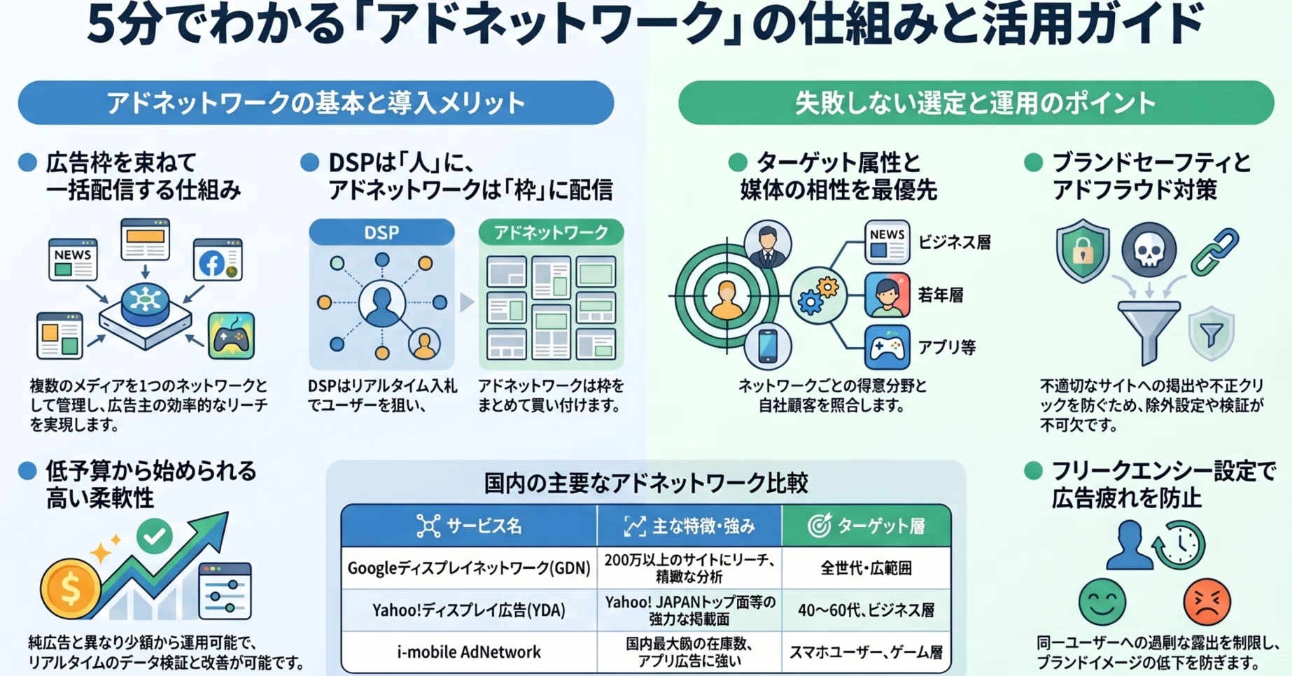 アドネットワークとは？仕組みとDSPとの違い｜広告運用を始める前に