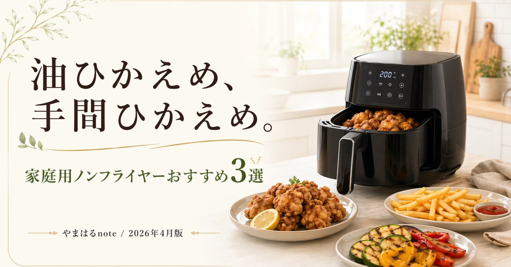 油ひかえめ、手間ひかえめ。家庭用ノンフライヤーおすすめ3選 