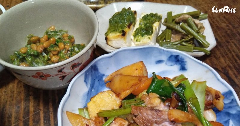 これから毎日タケノコと山菜尽くし