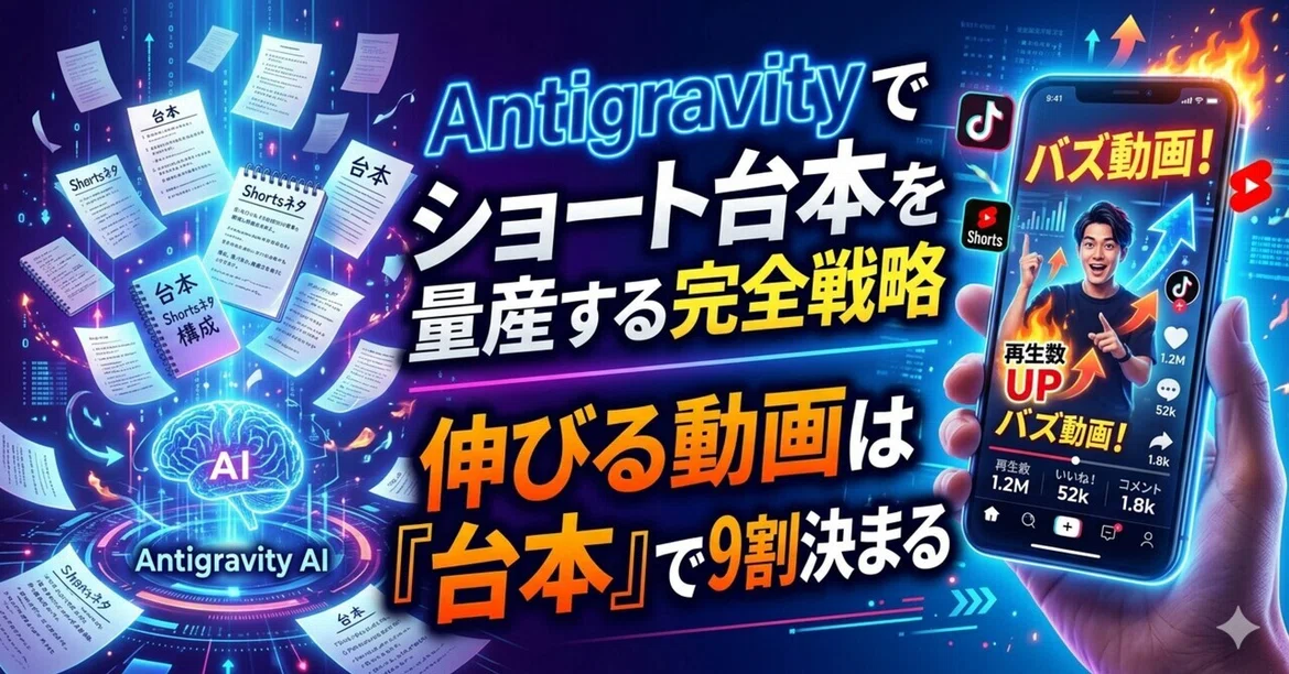 The Complete Strategy for Mass-Producing Short Scripts with Antigravity ...