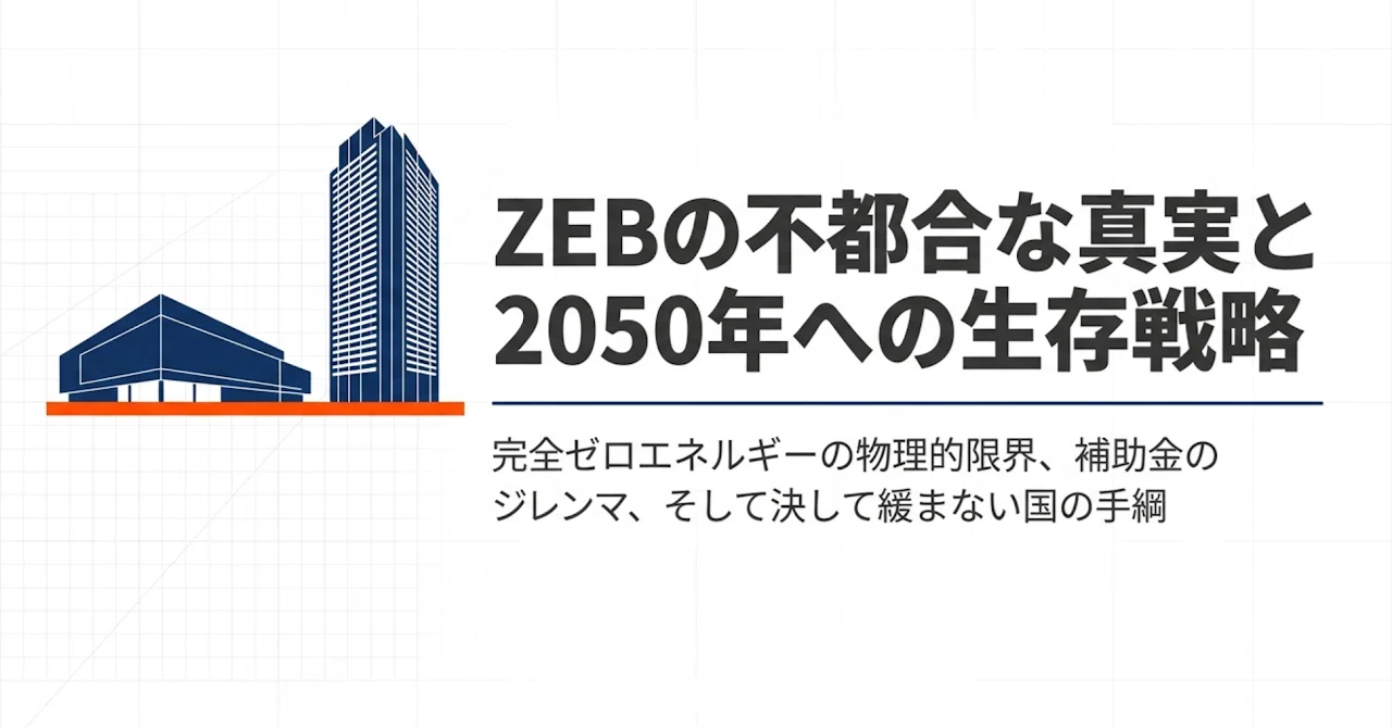 ZEB 2050年への生存戦略：物理的限界の解明と実務的最適解の技術解説