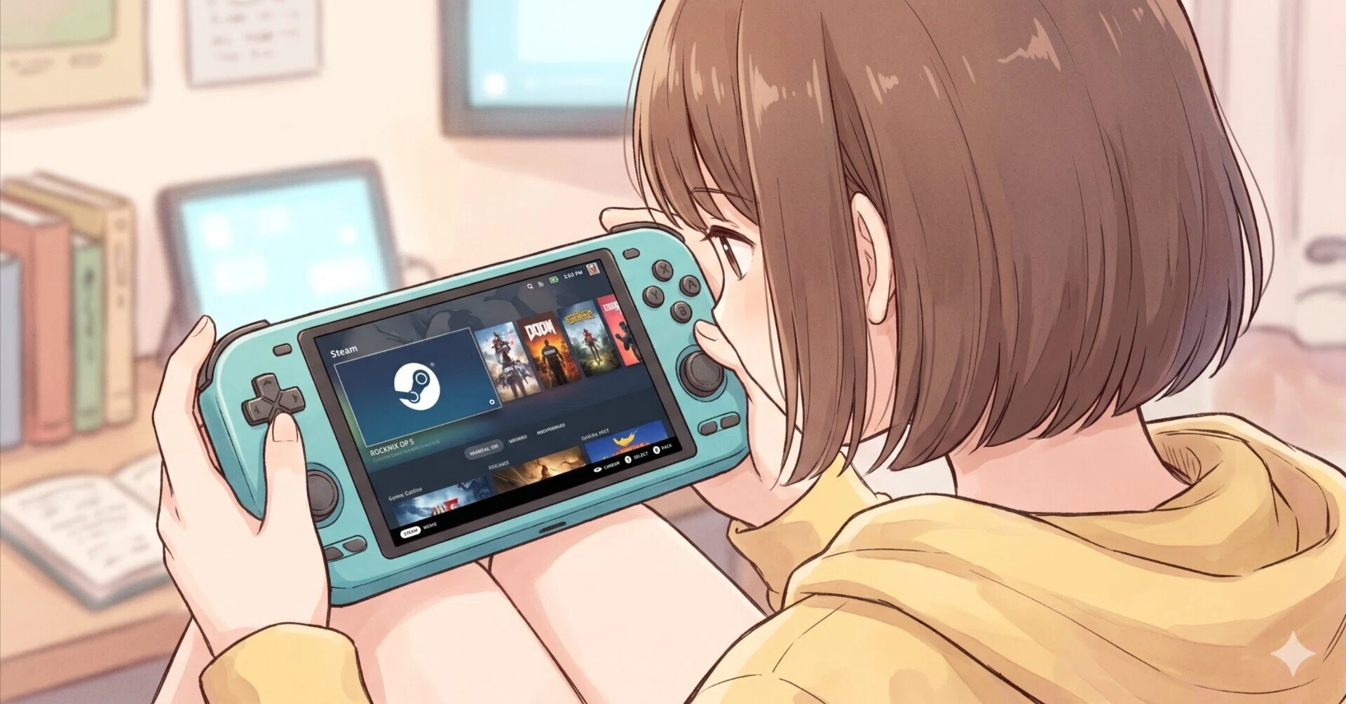 検証】Retroid Pocket 5でSteamはどこまで動く？ROCKNIX導入ガイド｜ヨチオ