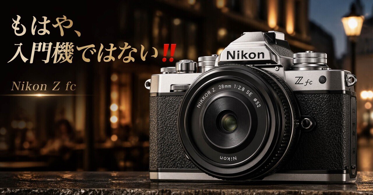 Nikon Z fcは、もはや入門機ではない。見た目で選んで後悔しない