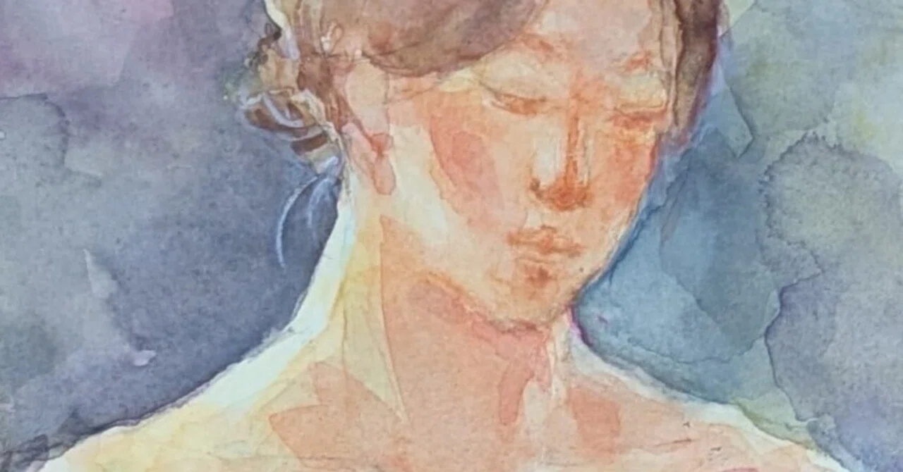真作】絵画 山東洋 油彩6号 いこい 裸婦と花束の幻想画 色彩豊かな裸婦