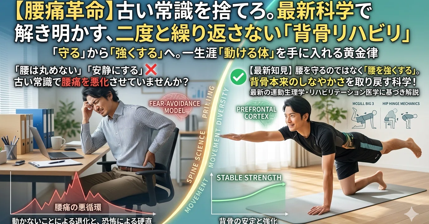 無料！！『エビデンスベース』腰痛の「常識」を捨てろ。最新科学で