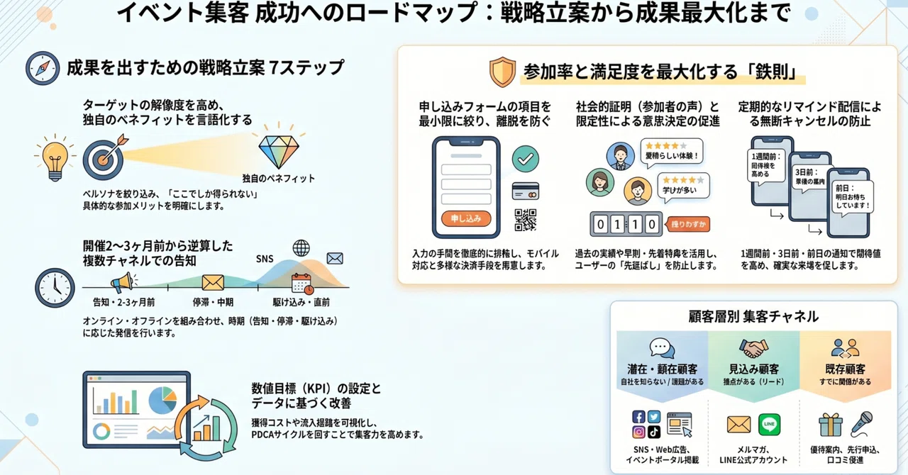 イベント集客の方法を完全解説|戦略立案から成功事例まで【保存版】|未来共創コミュニティ
