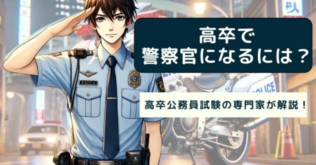 高卒で警察官になるには｜受験資格・倍率・勉強法をプロが解説｜しん 