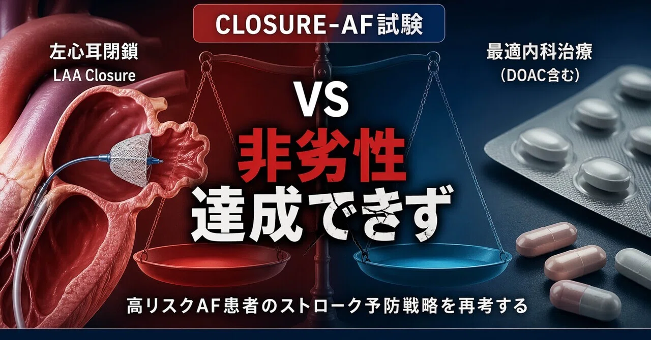 [CLOSURE-AF Trial] The Reality That LAA Closure 'Could Not Beat Optimal ...