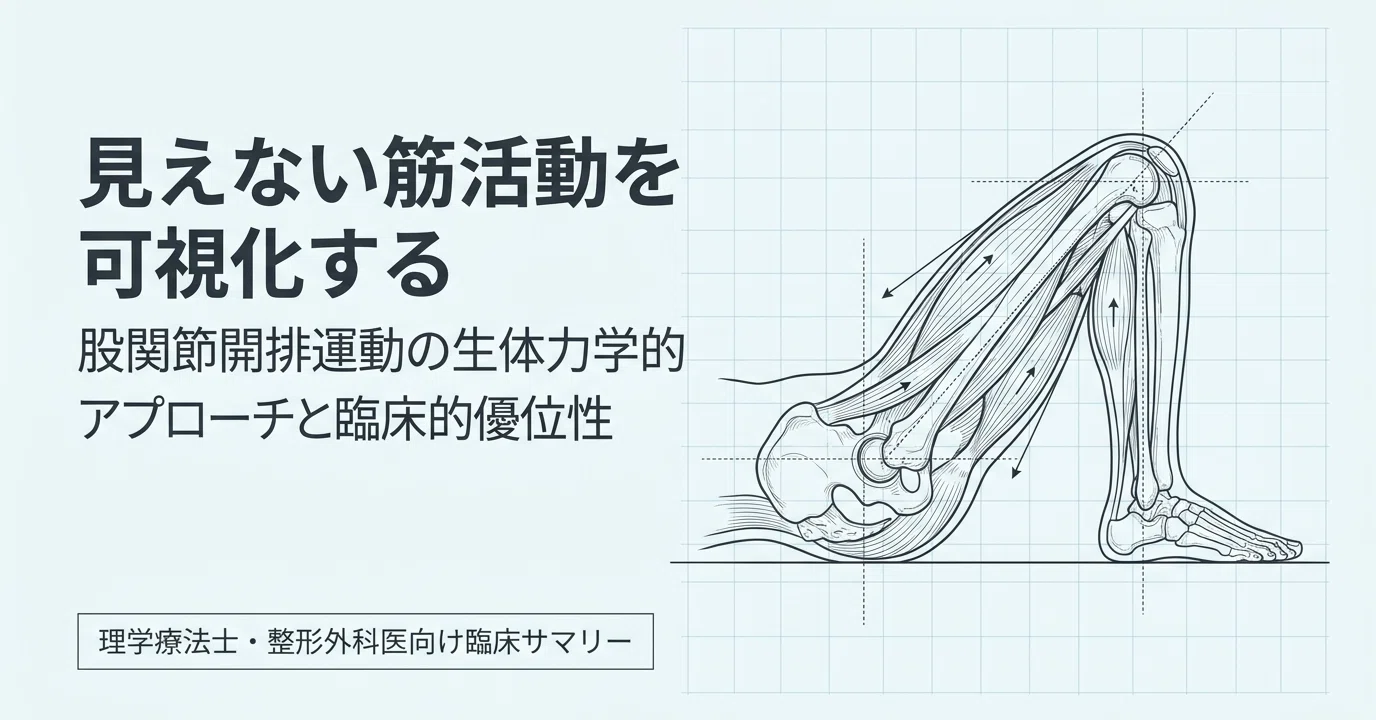 股関節開排運動の科学的評価：HHDを用いた筋活動の解析とその臨床的