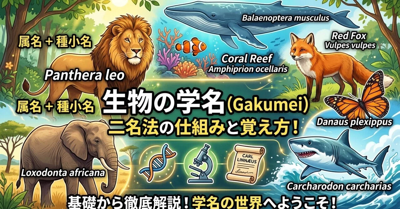 生物学】学名の読み方｜ナレの生物研究所