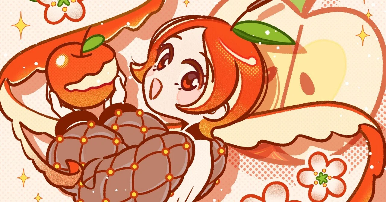 ①イラスト制作の過程（ラフ画〜完成まで）｜hoka