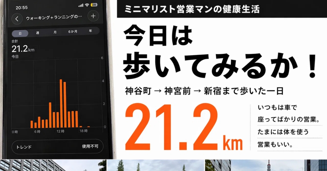 ミニマリスト営業マンの健康生活 持ち物はこれだけ｜Yoshihiko