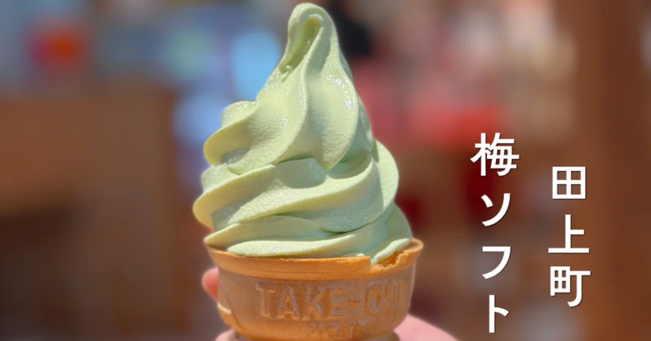 田上町】道の駅たがみで出会った梅ソフトクリーム｜ソフ活姉妹