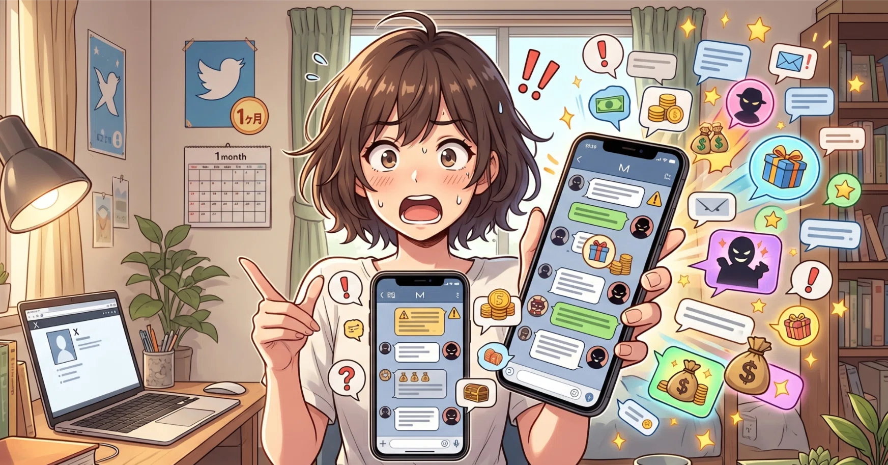 Xを始めて1ヶ月で届いた詐欺DMを全部見せます｜ひとり事業部のAI奮闘記