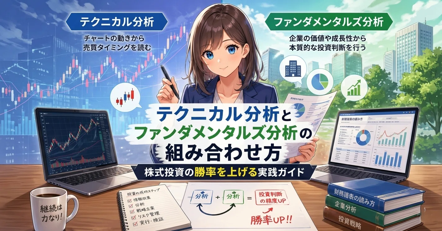 テクニカル分析とファンダメンタルズ分析の組み合わせ方｜株式投資の