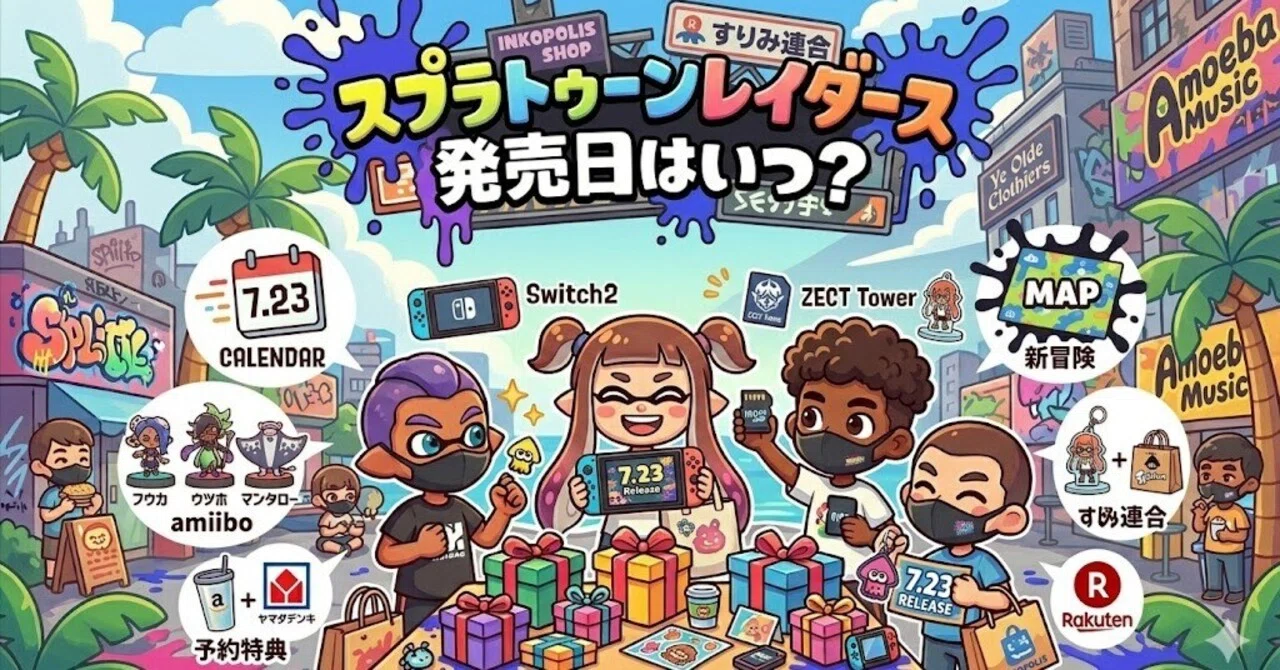 スプラトゥーン レイダース 発売日はいつ！？Switch2で始まる新冒険の最新情報まとめ｜みらい