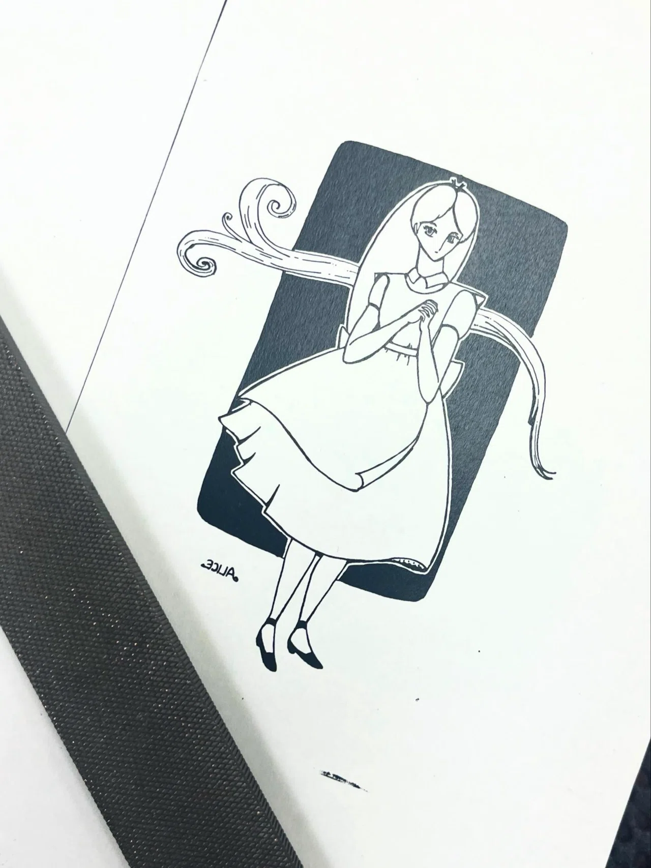 4月26日 昔々のアリス絵銅版画化推進中。｜豆象屋