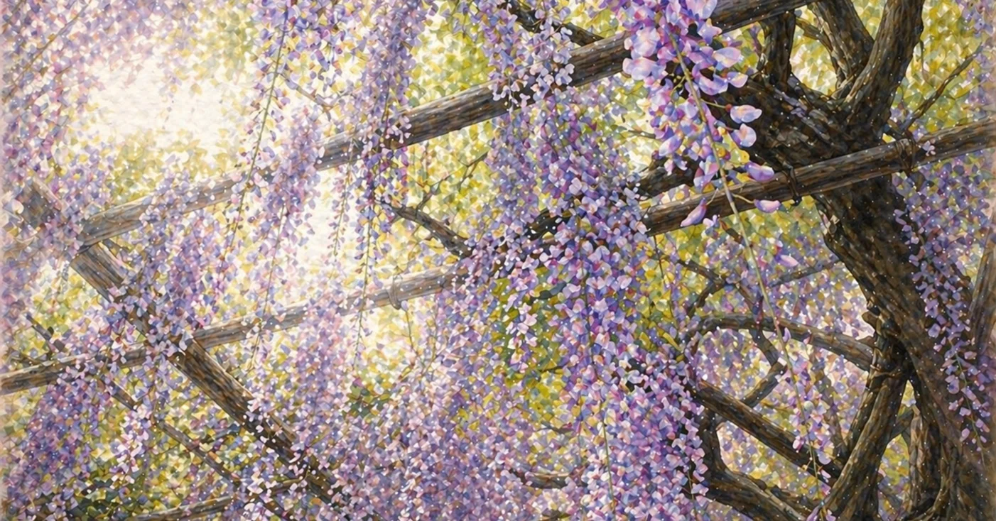 ari作   題名「藤の花」 藤のトリビア｜黒ザクラ