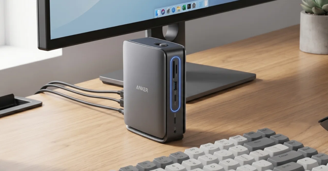 Anker Nano ドッキングステーションは“家ではドック、外ではUSB-Cハブ 
