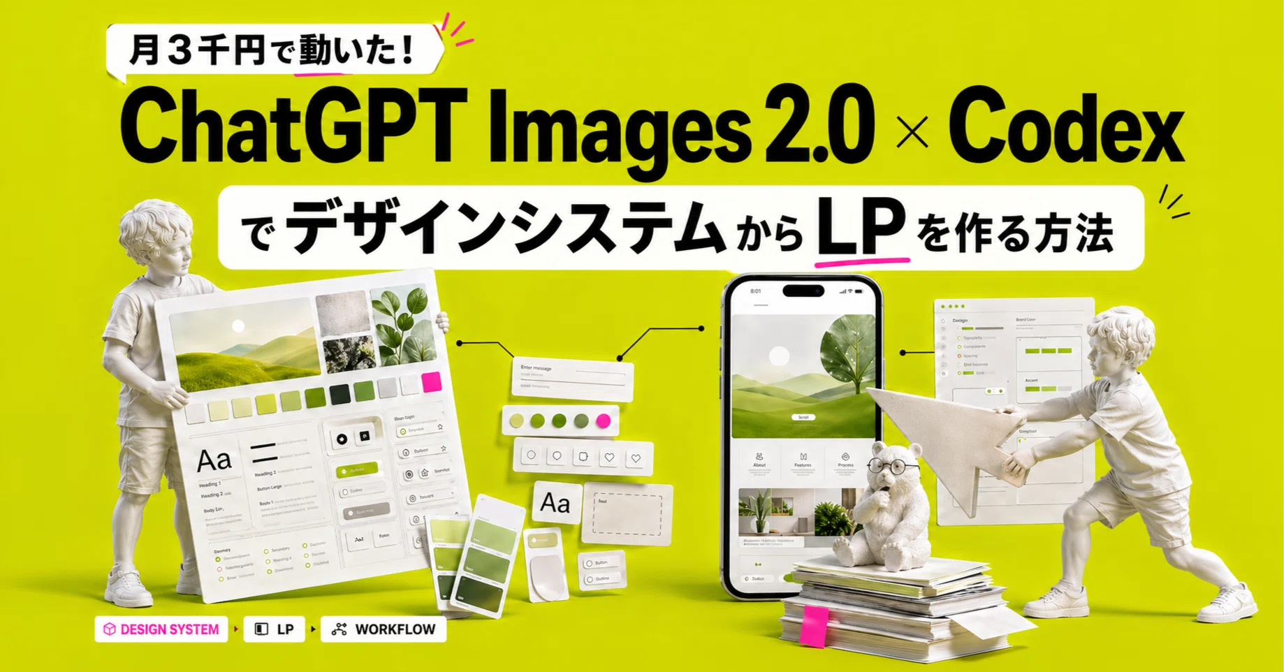 ChatGPTだけで動く！GPT Images 2.0 × Codexで、デザインシステムから