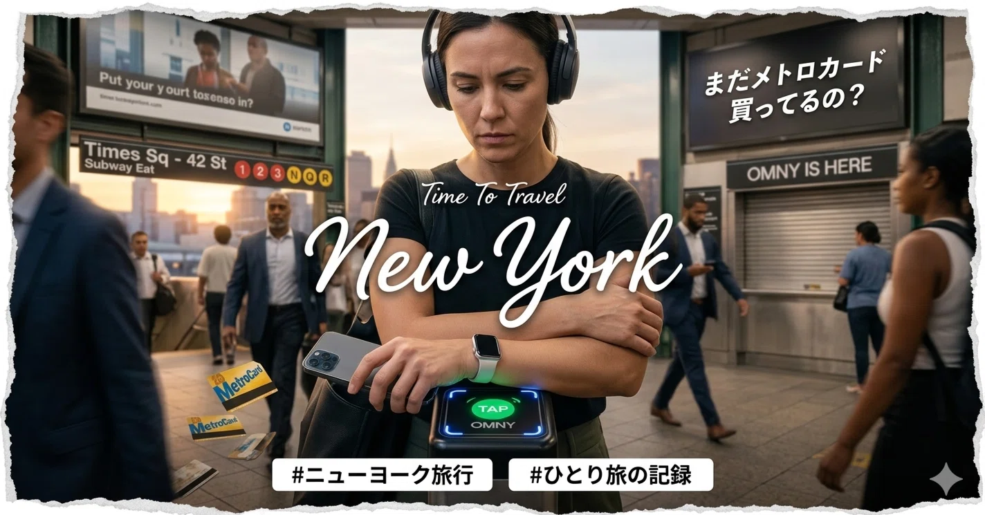 まだメトロカード買ってるの？NY地下鉄を「実質無料」で乗り回すOMNYの