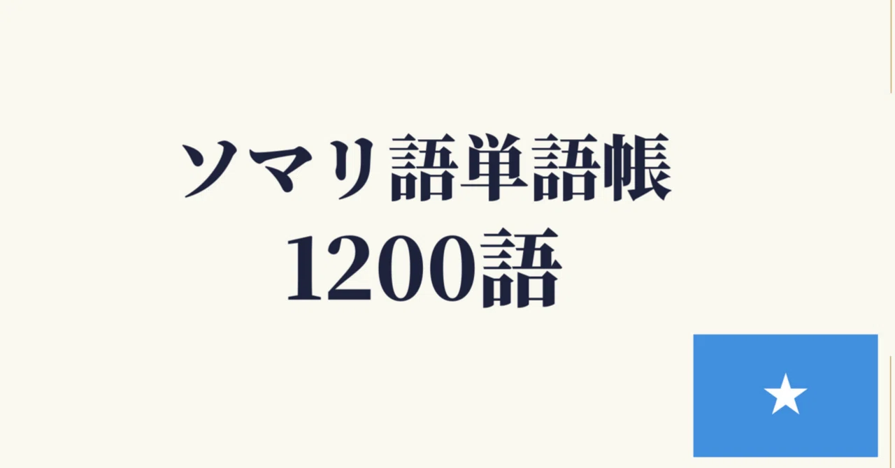 【中古】 実用ソマリア語入門 🇸🇴ソマリ語 単語帳1200 ｜初心者〜中級レベル｜世界のことば学習館