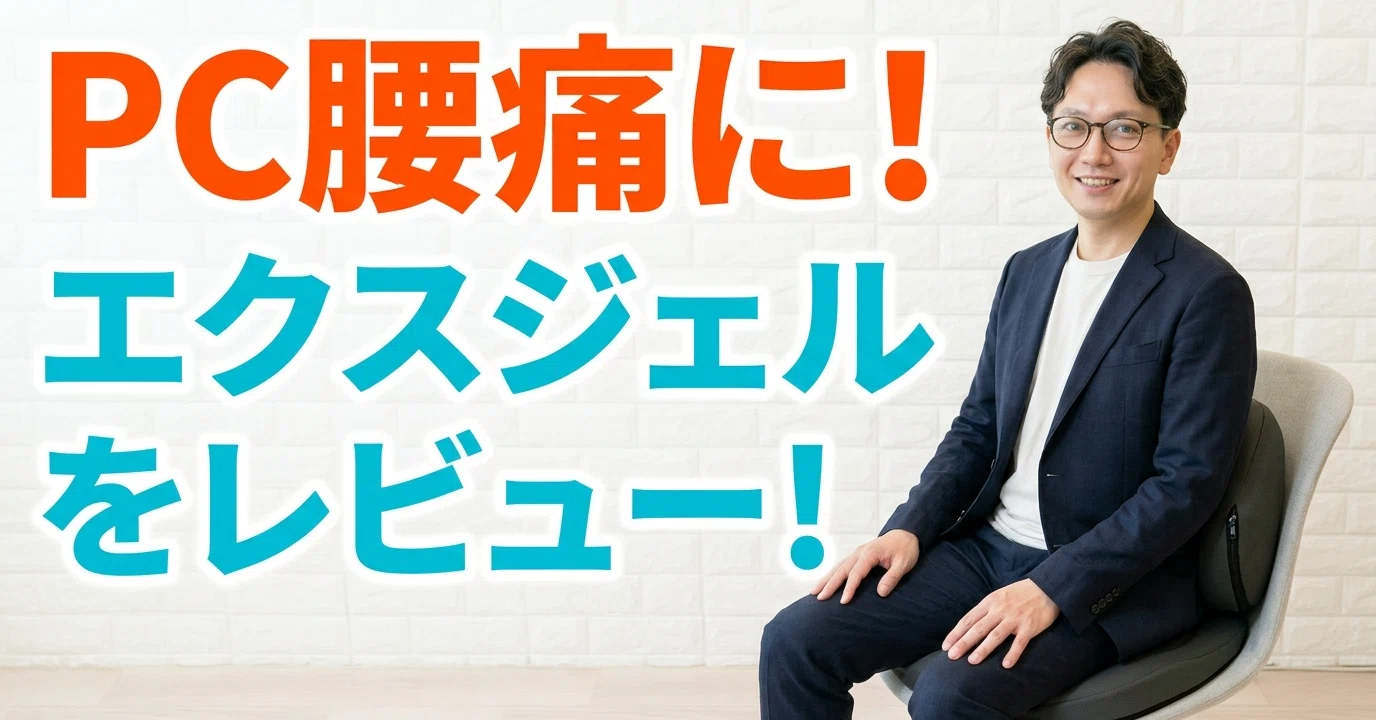 PC腰痛に！エクスジェル「ハグカンフィプレミアム」クッションレビュー