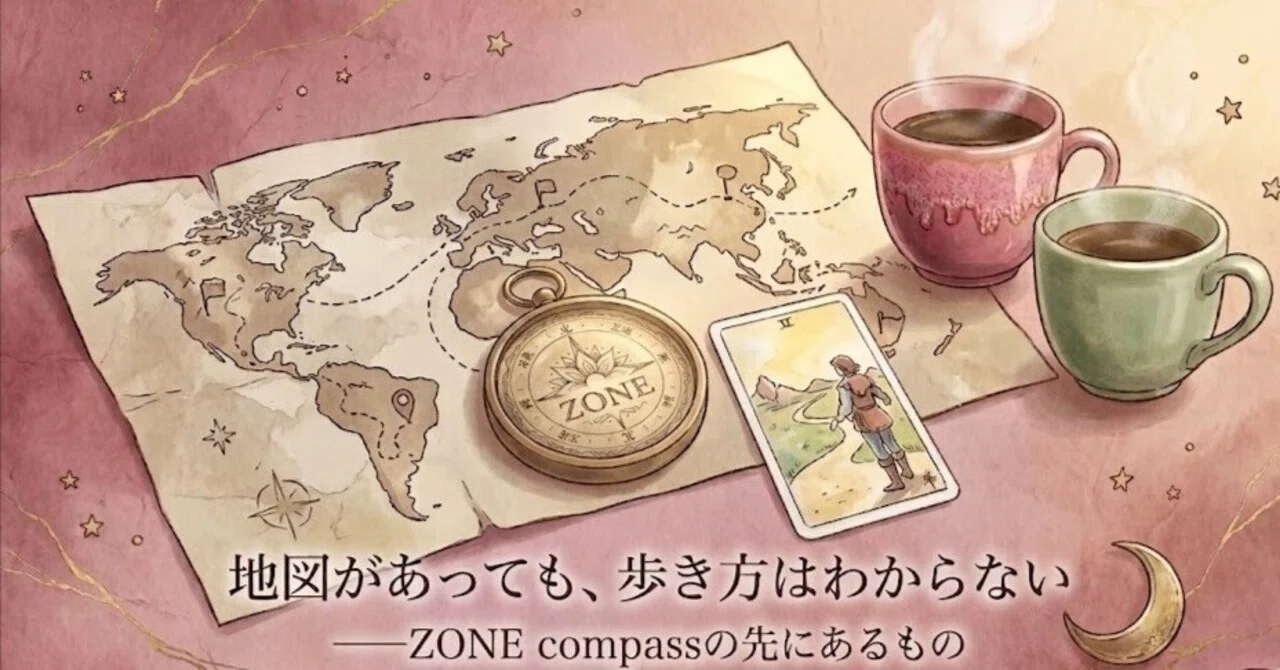 【第4章】地図があっても、歩き方はわからない——ZONE compassの先にあるもの｜タロットナビゲーター彩羽