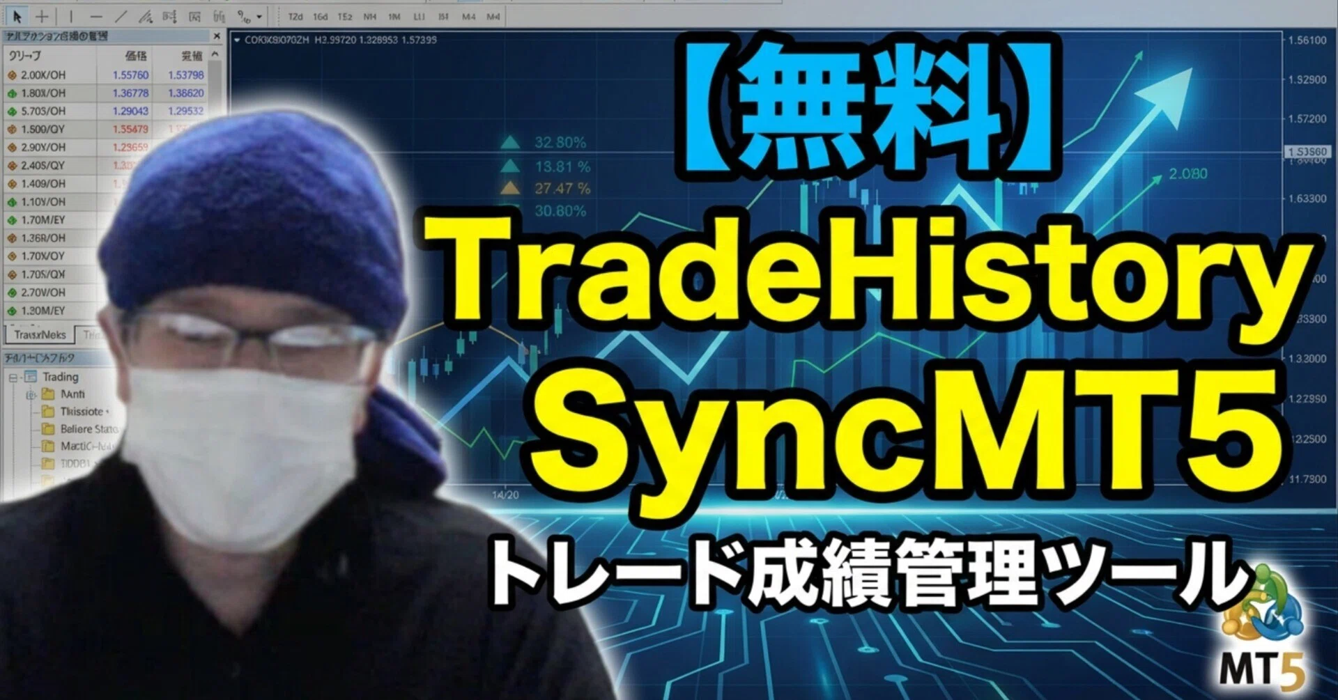 無料配布】TradeHistorySyncMT5 トレード成績管理ツール｜まさやん