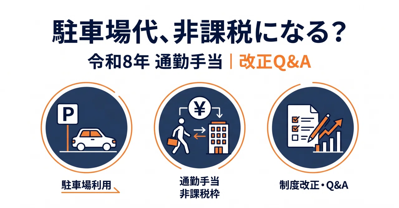 駐車場代は通勤手当の非課税になる？ 国税庁Q&A解説（重要Q&Aの追加によるアップデート投稿）｜AI ️税理士｜kalking