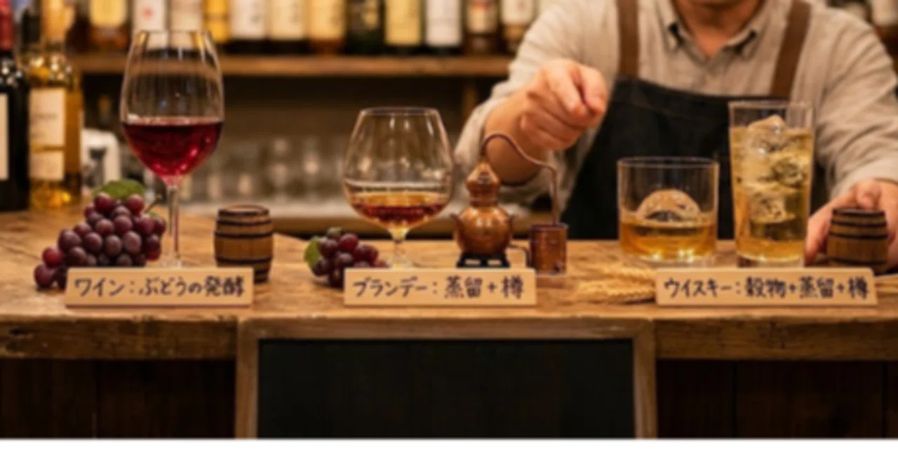 ワイン、ブランデー、ウイスキー。家族のようなお酒たちの秘密｜碧南角 