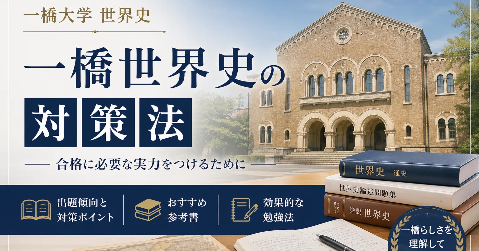 一橋世界史の対策はこれ！一橋特化AI開発者が考える、傾向と対策