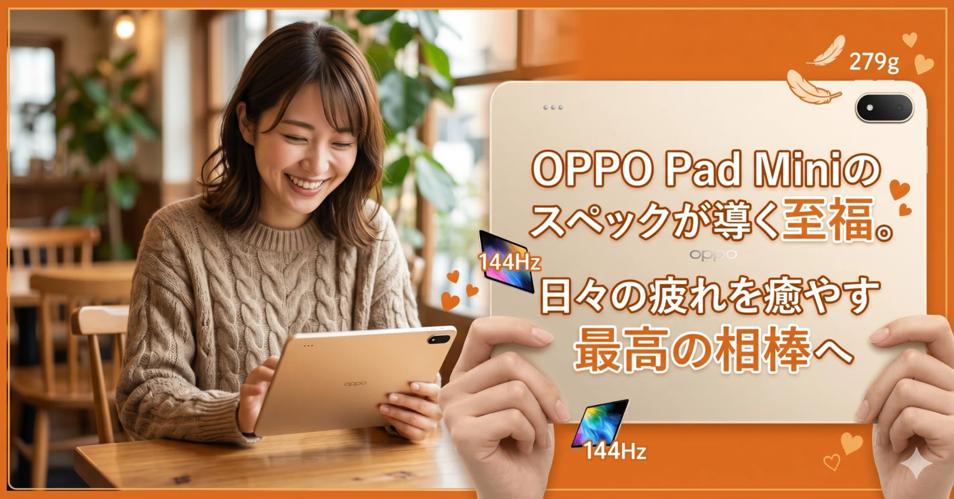 OPPO Pad Miniのスペックが導く至福。日々の疲れを癒やす最高の相棒へ