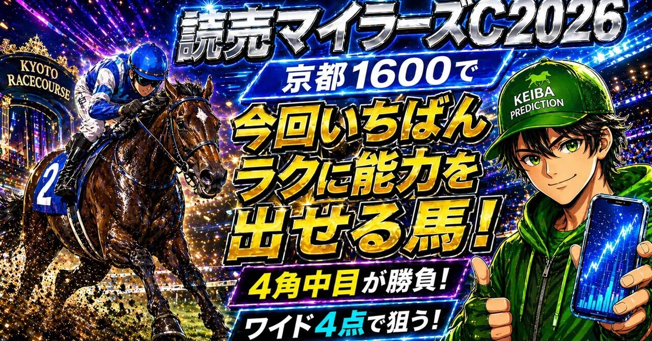 アグネスデジタル他17頭　00年 マイルCS　現地的中単勝馬券　人気薄・貴重 読売マイラーズC2026予想】“今回いちばんラクに能力を出せる馬”を探せ