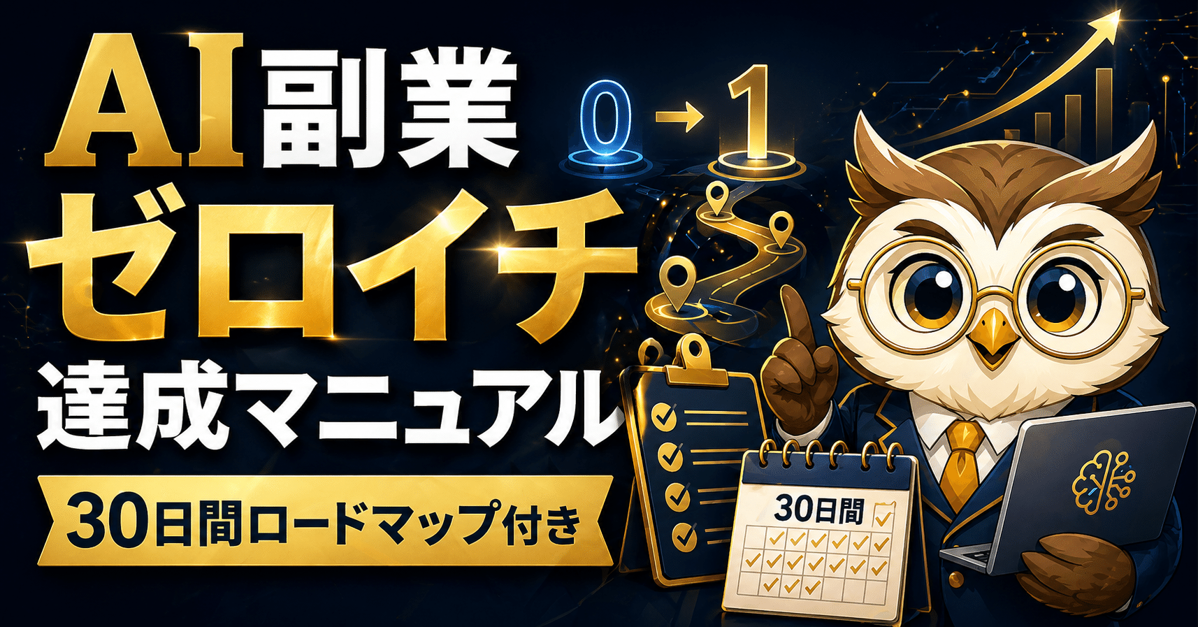 AI副業完全講座 ChatGPT副業30日ロードマップ 2026年版】ChatGPT副業ゼロから月10万まで30日ロードマップ｜未経験