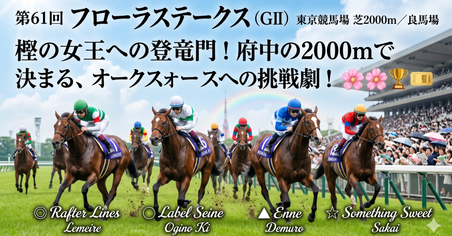 🌸 樫の女王への登竜門！第61回フローラステークス（GII）徹底解剖