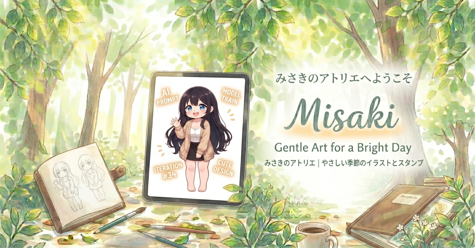 初めまして】一度は諦めた夢をAIで形に。理想のキャラクター「Misaki 