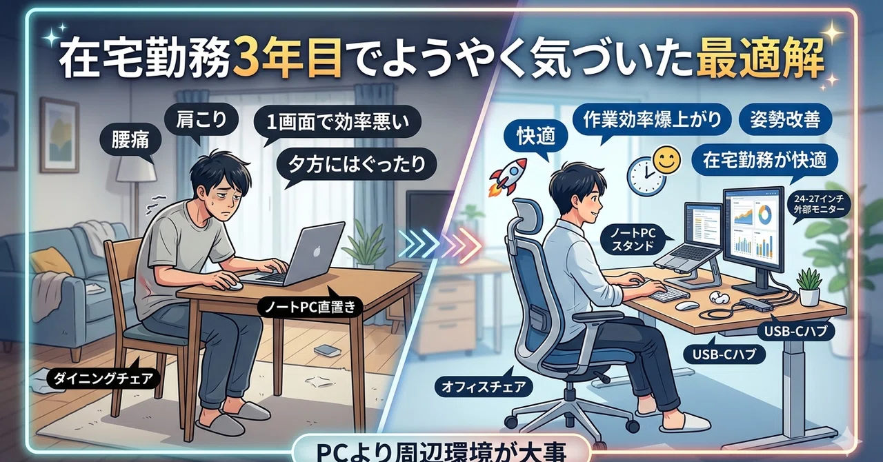 在宅勤務3年目でようやく気づいた最適解｜ハイブリッドワーカーSEの 